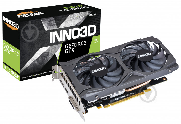 Видеокарта Inno3D GeForce GTX 1650 Super Twin X2 4GB GDDR6 128bit (N165S2-04D6X-1720VA31) - фото 1