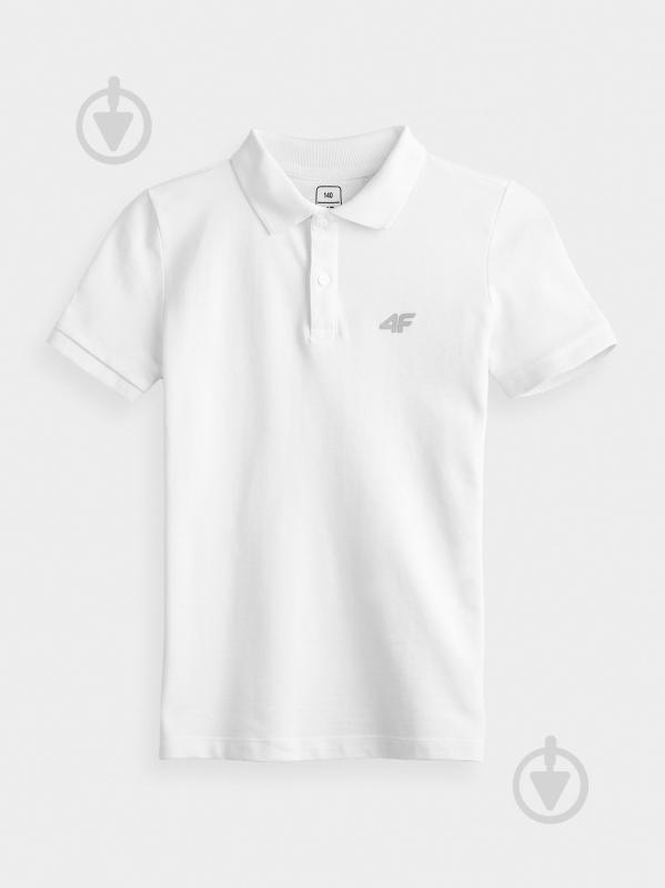 Поло 4F NOSDJ-JTSM230-10S р.140 белый - фото 1