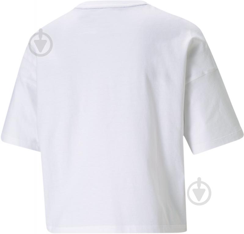 Футболка Puma ESS Cropped Logo Tee 58686602 р.M белый - фото 3