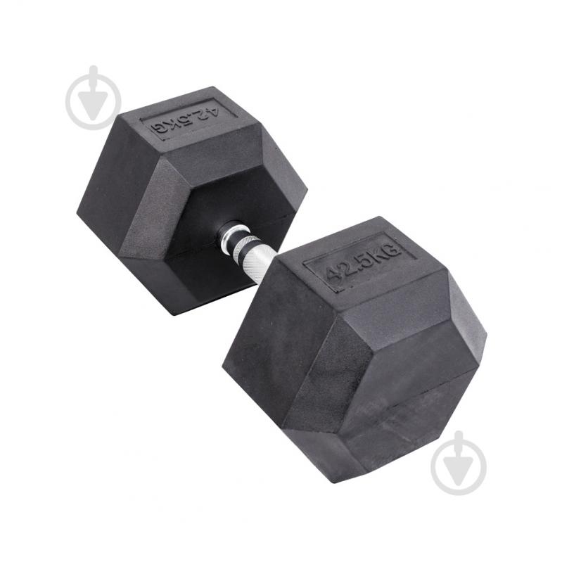 Гантель InterAtletika MD2102-42.5 гексагональная черный - фото 2 Гантель InterAtletika MD2102-42.5 гексагональная черный - фото 2