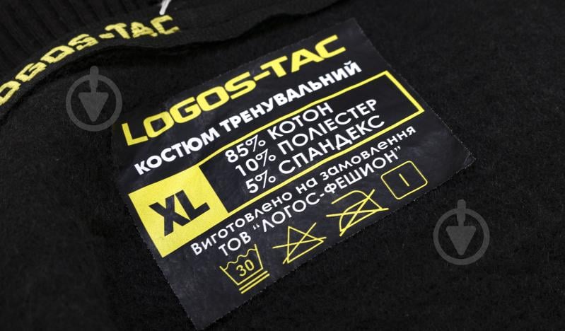 Спортивний костюм LOGOS-Tac тренувальний із тринитки 04-05-00-0003 р.M black - фото 6