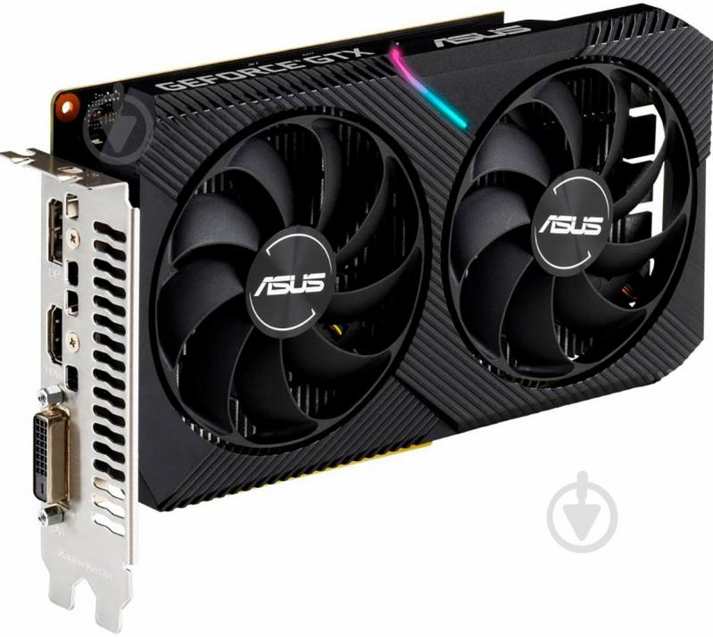 Відеокарта Asus GeForce GTX 1650 4GB GDDR6 128bit (DUAL-GTX1650-4GD6-MINI) - фото 4