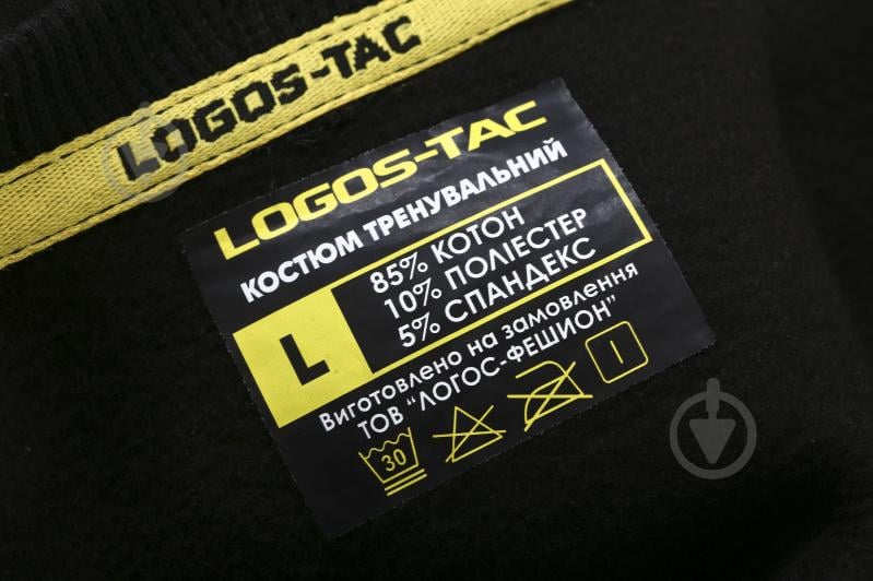 Спортивный костюм LOGOS-Tac Тренировочный с тринитки, 04-05-00-0003 р.L черный - фото 5