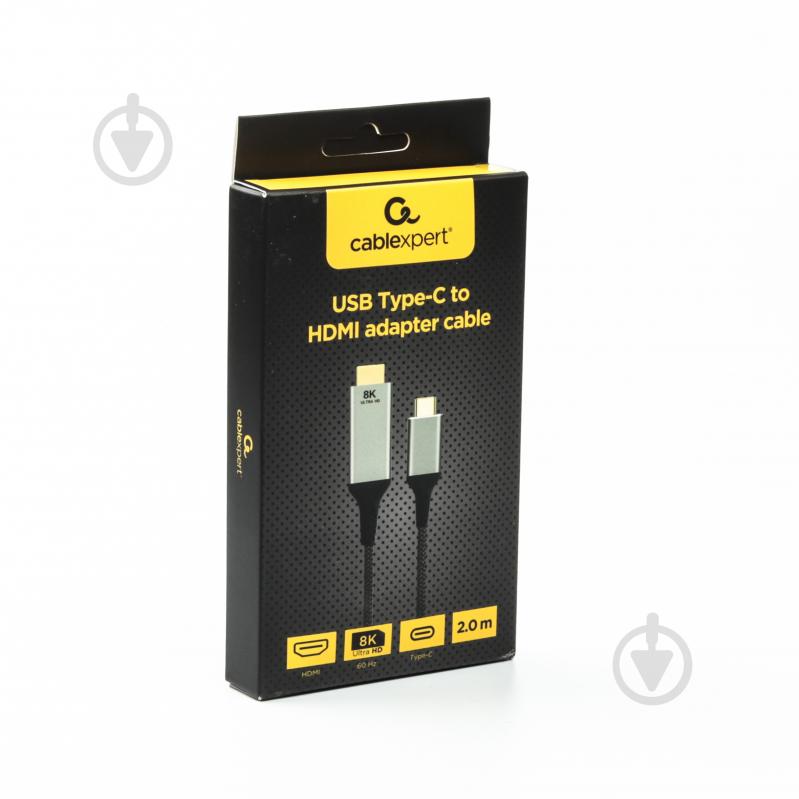 Кабель Cablexpert USB-C на HDMI, 8K 60 Гц 2 м grey (A-CM-HDMIM8K-2M) - фото 2