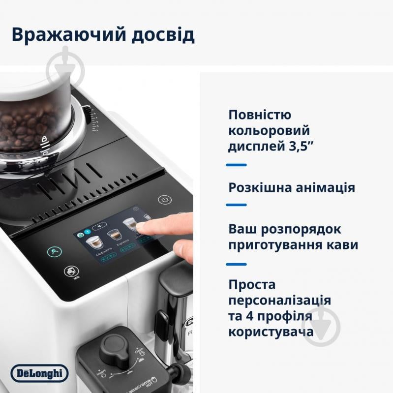 Кавомашина Delonghi EXAM440.55.W Rivelia - фото 5