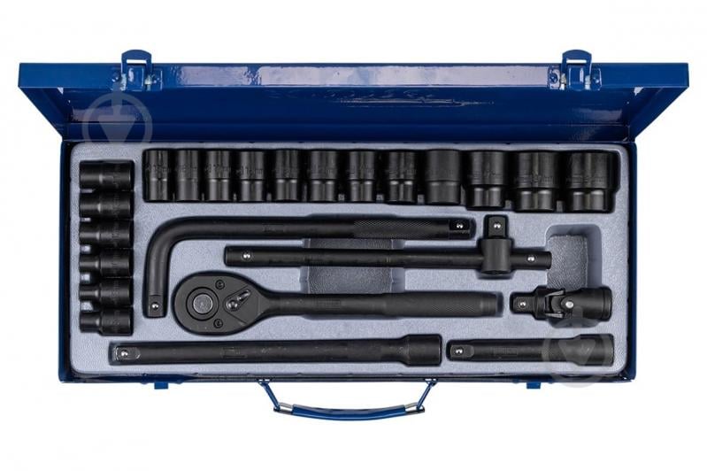 Набор ручного инструмента Scheppach 1/2'' 6 граней 24 шт. SCH-4245B-5MPB - фото 2 Набор ручного инструмента Scheppach 1/2'' 6 граней 24 шт. SCH-4245B-5MPB - фото 2