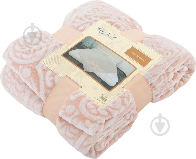 Плед Supersoft Вензель 160x200 см бежевый La Nuit - фото 3