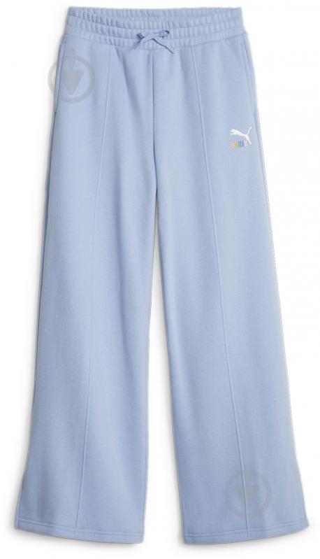 Штани Puma CLASSICS SWEATER WTHR SWEATPANTS FL G 62161648 р. 176 блакитний - фото 1