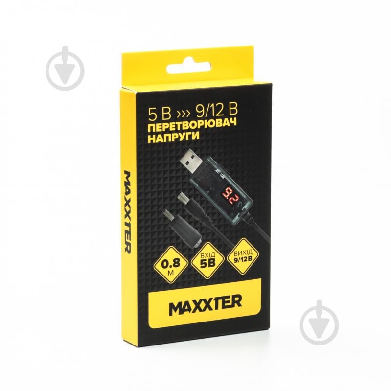 Кабель живлення Maxxter USB-AM на 5.5 / 3.5 мм, 9/12V, 0.8 м 0,8 м black (UB-DC9/12-0.8M) - фото 4