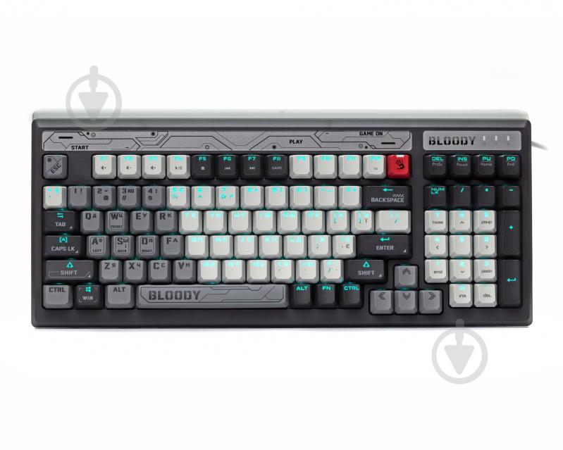 Клавиатура игровая BLOODY B950 RGB (Warrior Grey) (B950 RGB) LK Libra Brown Switch black/grey - фото 1