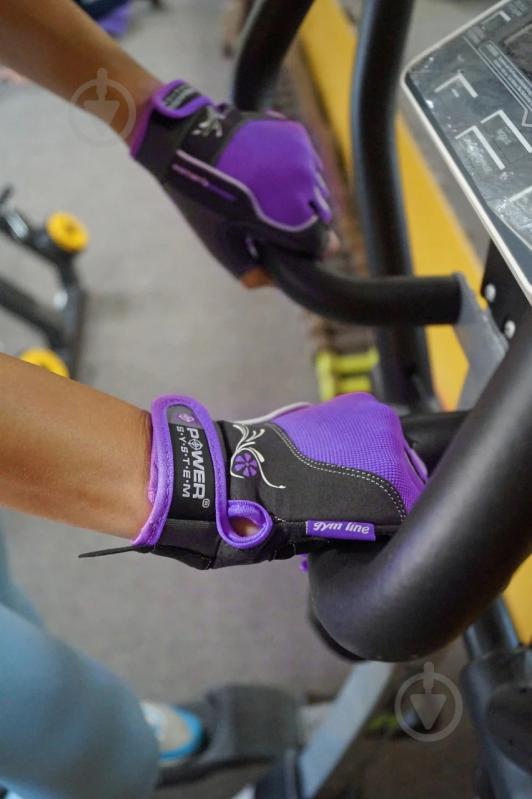 Перчатки для фитнеса Power System PS-2570 р. S фиолетовый - фото 5 Перчатки для фитнеса Power System PS-2570 р. S фиолетовый - фото 5