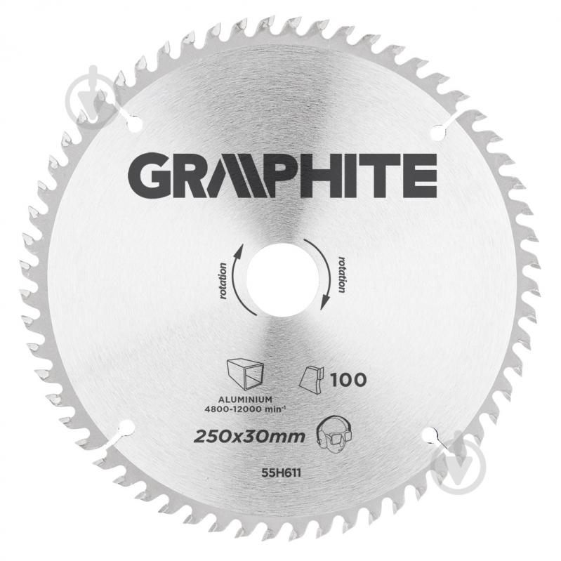 Круг відрізний GRAPHITE 185 x 2,0 x 30 мм 55H611 - фото 1