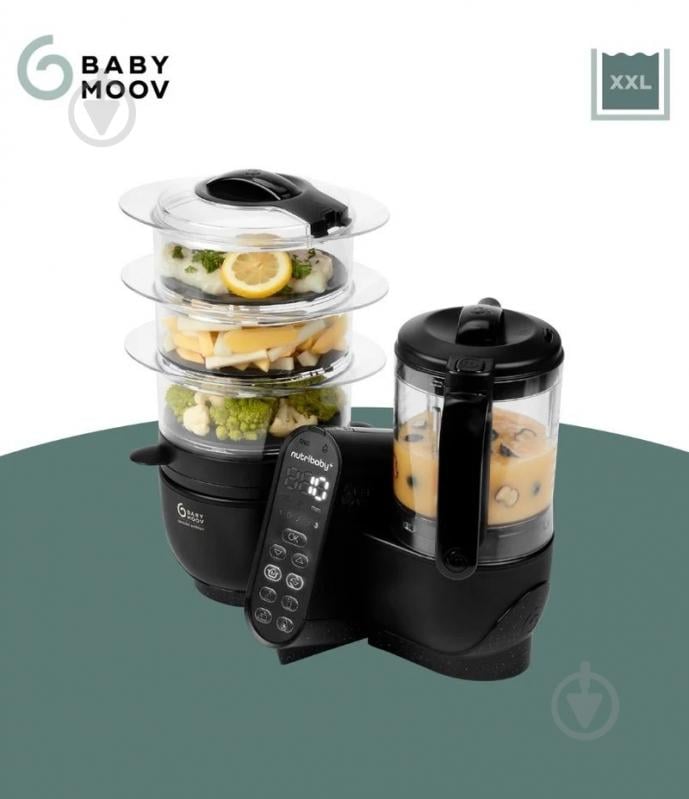 Блендер-пароварка Babymoov Nutribaby + XL черный - фото 3 Блендер-пароварка Babymoov Nutribaby + XL черный - фото 3