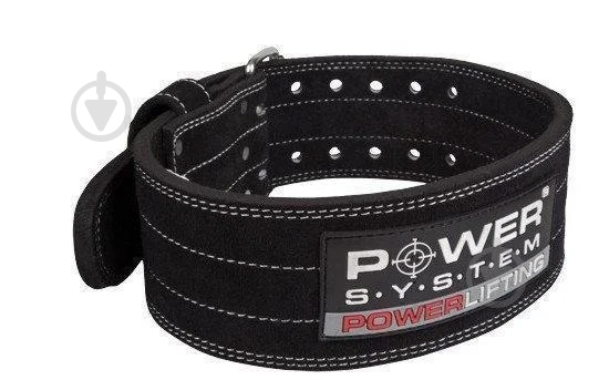 Пояс для тяжелой атлетики Power System PS-3800_M_Black_Black M черный - фото 1