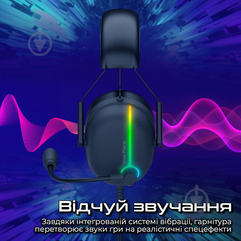 Наушники Vertux Warfare 7.1 USB black (warfare.black) - фото 2