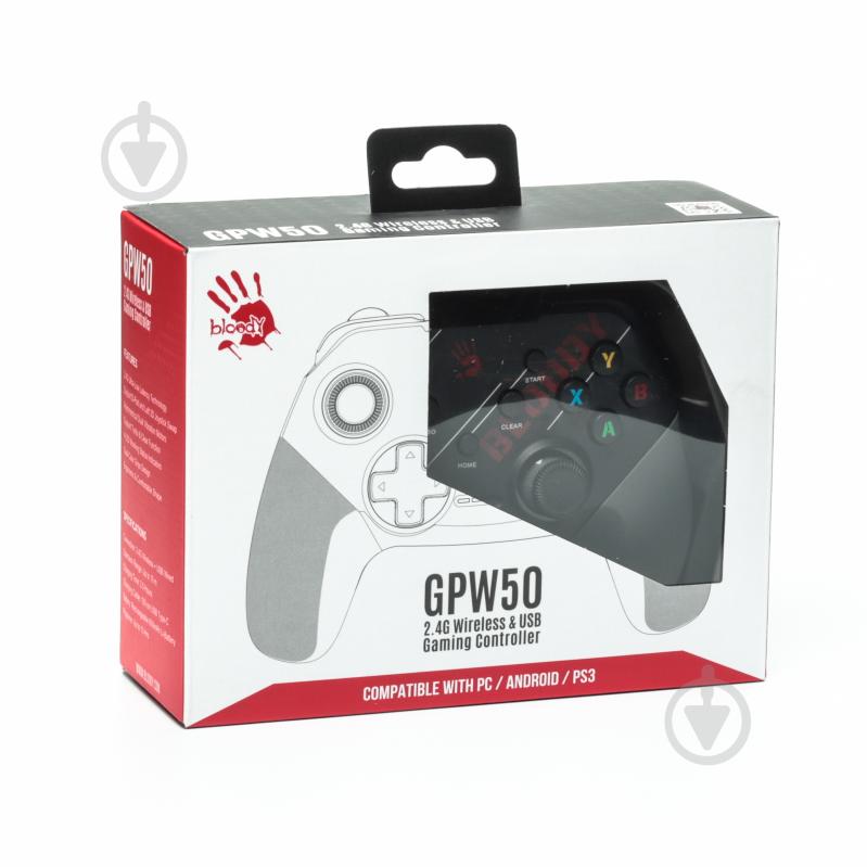 Геймпад беспроводной BLOODY GPW50 (Sports Red), 2.4G/USB - фото 8