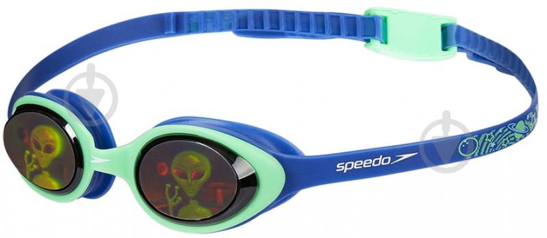 Очки для плавания Speedo Illusion 3D 8-11597C620 one size голубой/зеленый - фото 1