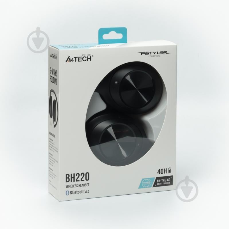 Наушники A4Tech black (BH220) - фото 8