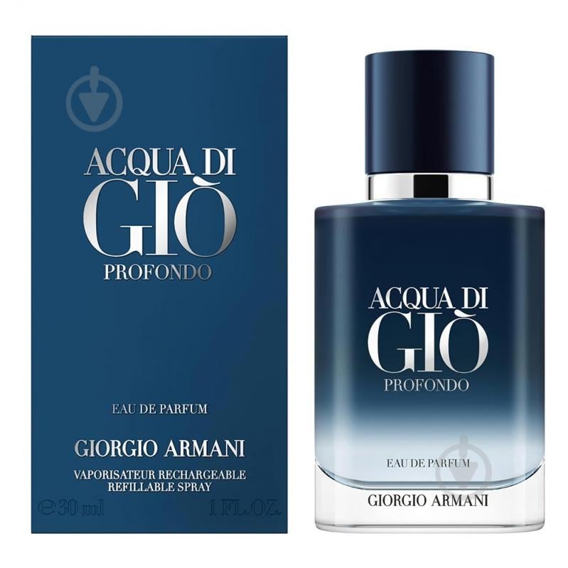 Парфюмированная вода Giorgio Armani Acqua Di Gio Profondo 30 мл - фото 1 Парфюмированная вода Giorgio Armani Acqua Di Gio Profondo 30 мл - фото 1