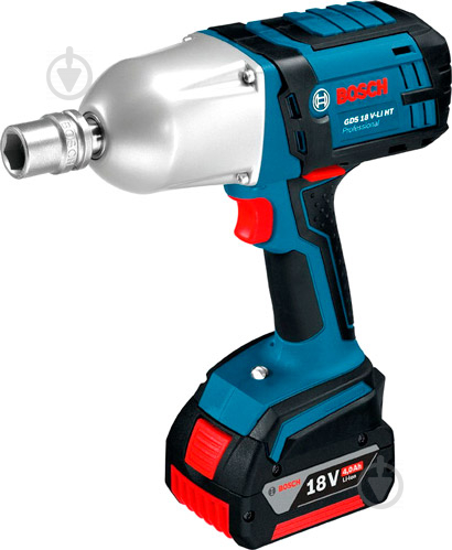 Гайковерт ударний акумуляторний Bosch Professional GDS 18 V-LI HT 06019B130A - фото 1