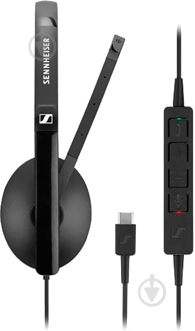 Гарнитура Sennheiser SC 160 USB-C black (508354) - фото 3