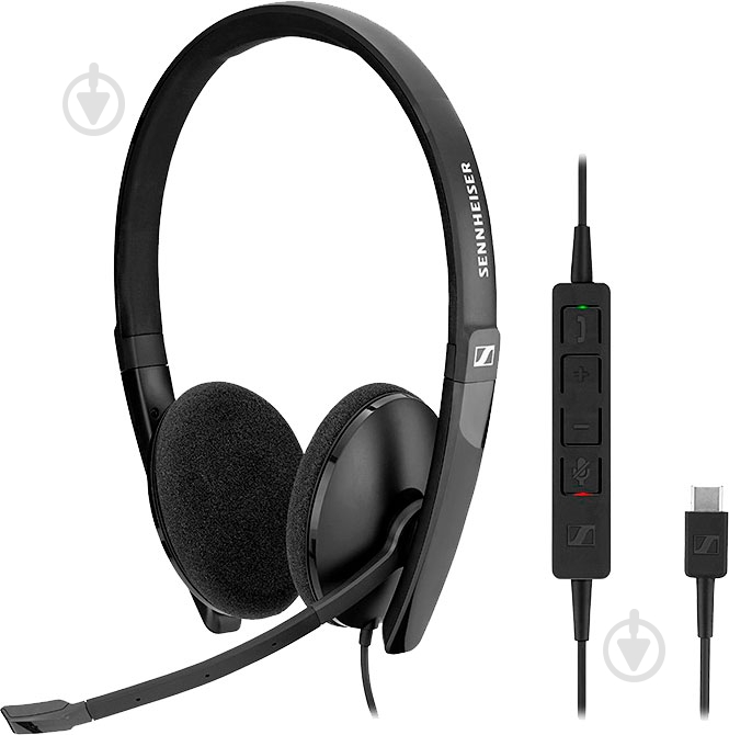 Гарнитура Sennheiser SC 160 USB-C black (508354) - фото 2