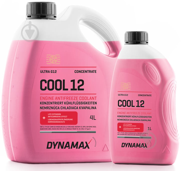 Антифриз DYNAMAX Cool Ultra G12 (60998) 1 л червоний - фото 1