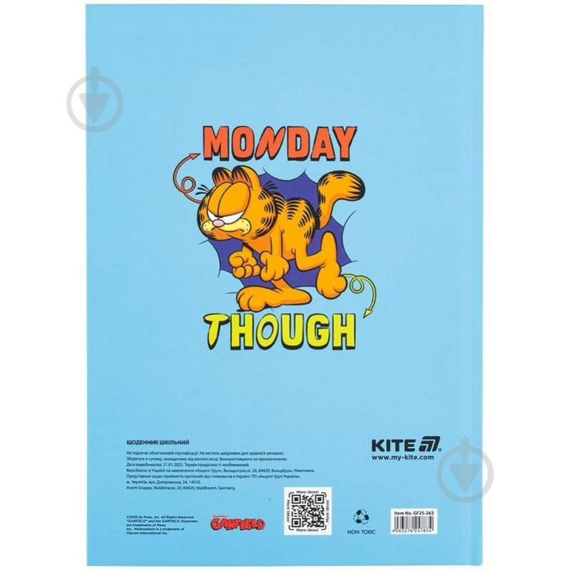 Дневник школьный Garfield GF25-262 KITE - фото 5