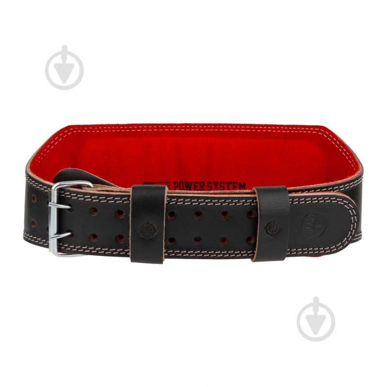 Пояс для тяжелой атлетики Power System PS-3030_M_Black-Red M черный с красным - фото 5