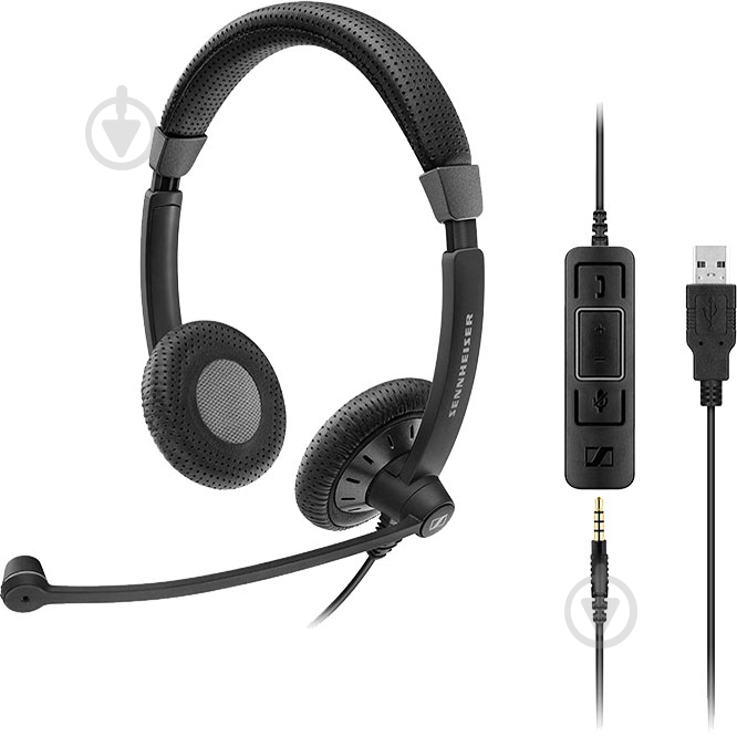 Гарнитура Sennheiser SC 75 USB MS black (507086) - фото 3