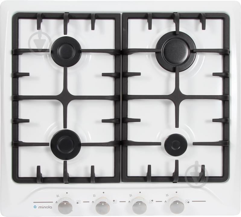 Варочная поверхность газовая Minola MGM 61024 WH - фото 1 Варочная поверхность газовая Minola MGM 61024 WH - фото 1