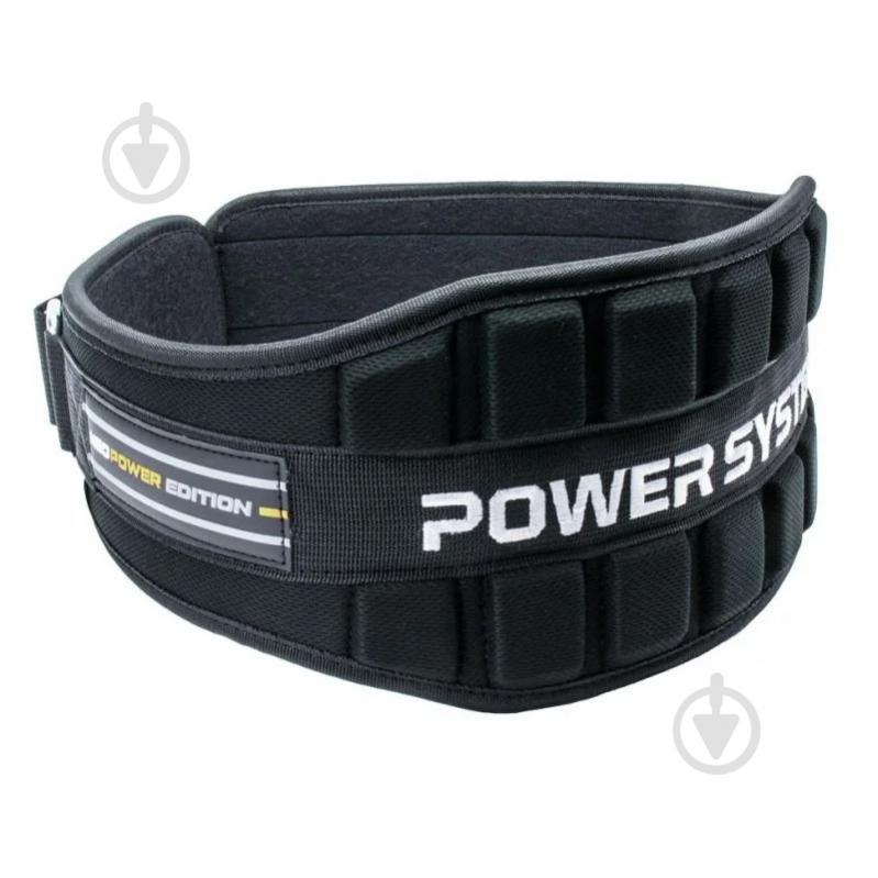 Пояс для тяжелой атлетики Power System PS_3230_M_Bl/Yellow M черно-желтый - фото 1