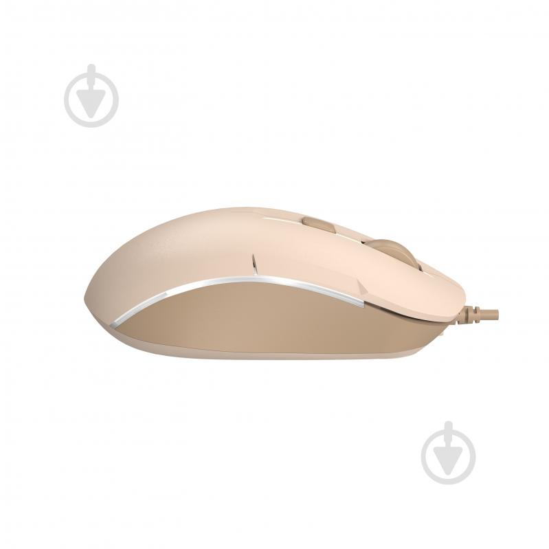 Мышка A4Tech белая подсветка, USB, 1600 dpi beige (FM26) - фото 4