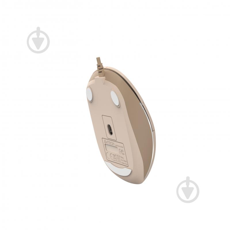 Мышка A4Tech белая подсветка, USB, 1600 dpi beige (FM26) - фото 7