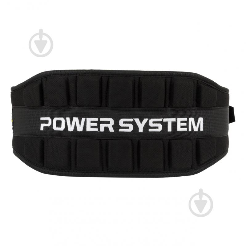 Пояс для тяжелой атлетики Power System PS_3230_L_Bl/Yellow L черно-желтый - фото 3