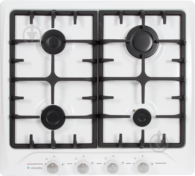 Варочная поверхность газовая Minola MGM 61424 WH - фото 1