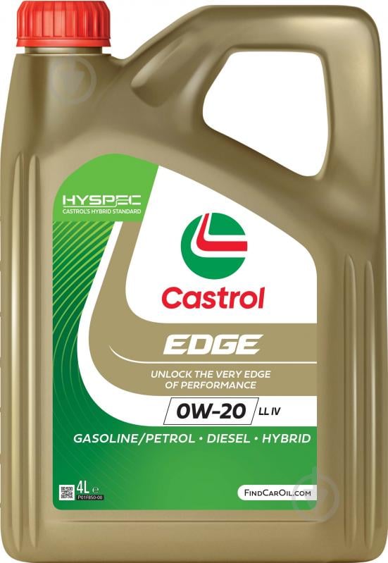 Моторне мастило Castrol EDGE LL IV 0W-20 4 л (CS0W20ELLIV4L) - фото 1