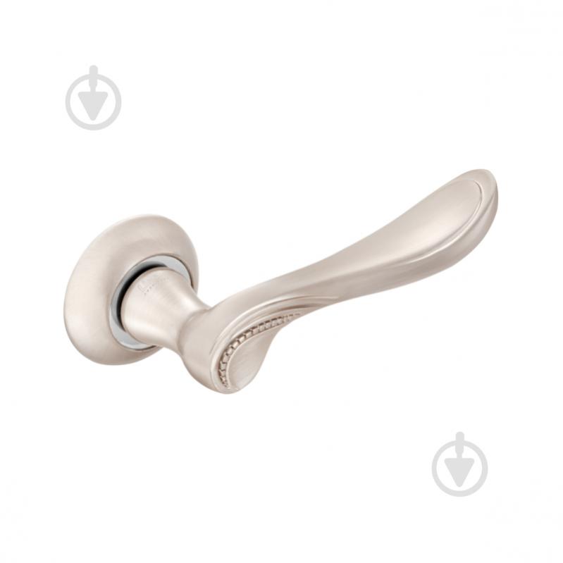 Ручка на розетці Linde A-2009 SN/CP матовий нікель/хром - фото 2