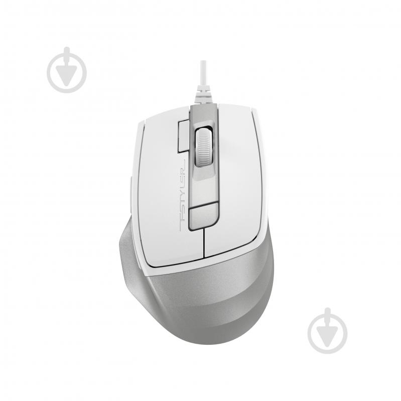 Мышка A4Tech бесшумно, USB, 2400 dpi white/grey (FM45S Air) - фото 1