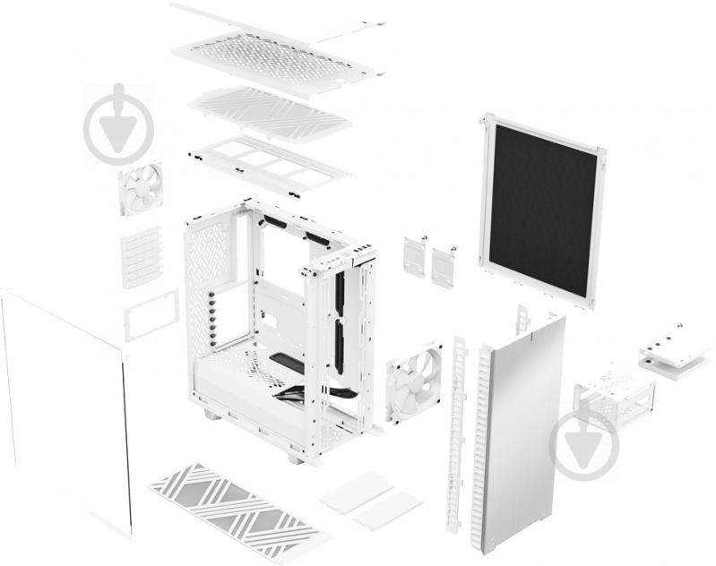 Корпус Fractal Design Define 7 Compact TG Clear Tint White (FD-C-DEF7C-04) - фото 22