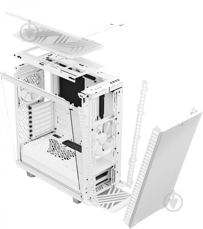 Корпус Fractal Design Define 7 Compact TG Clear Tint White (FD-C-DEF7C-04) - фото 21