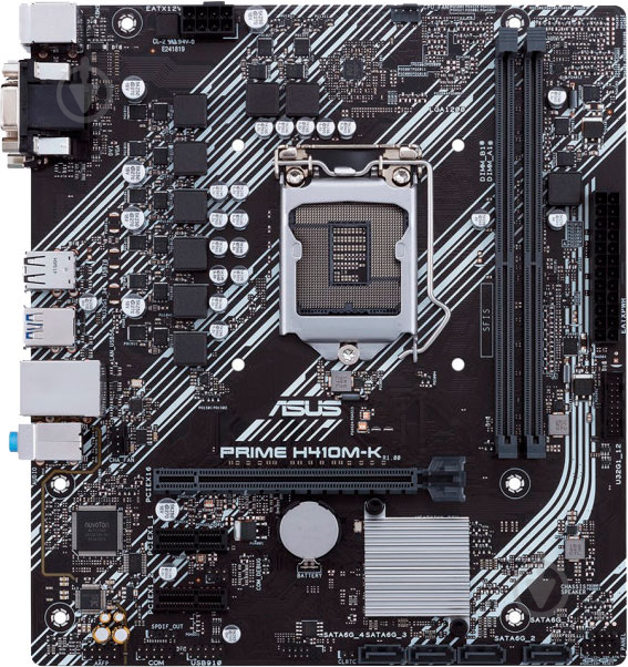 Материнская плата Asus PRIME H410M-R-SI (Socket 1200, Intel H410, mirco ATX) - фото 4