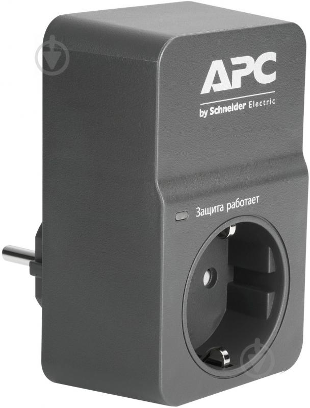 Сетевой фильтр APC Essential SurgeArrest 1 outlet black с заземлением 1 гн. черный PM1WB-RS - фото 2