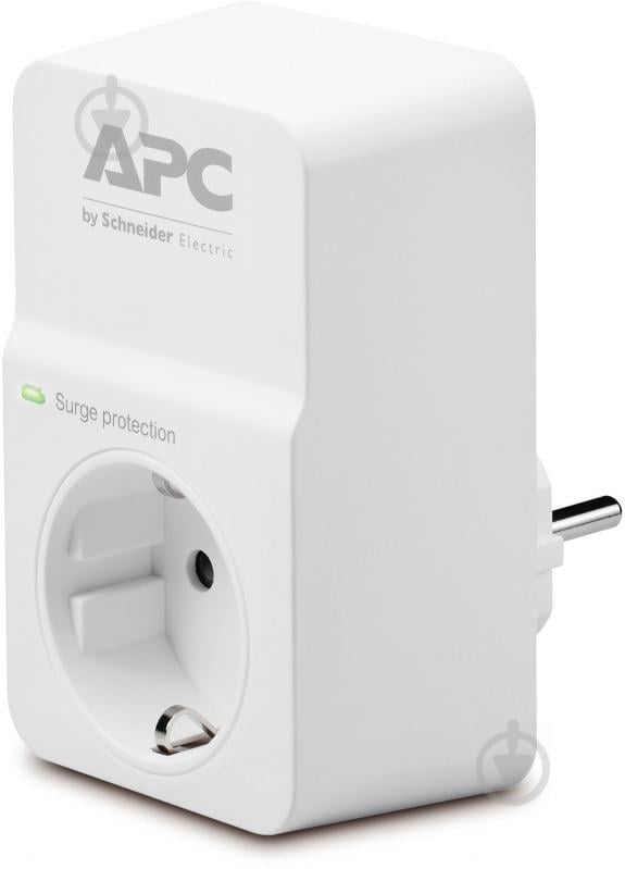 Сетевой фильтр APC Essential SurgeArrest 1 outlet white с заземлением 1 гн. белый PM1W-RS - фото 1