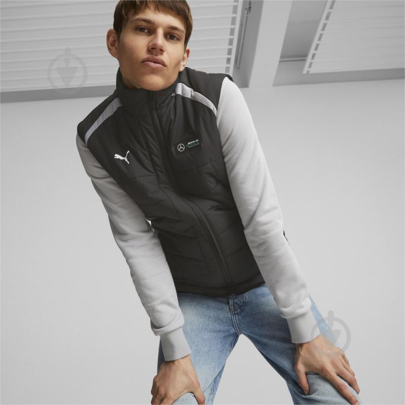 Жилет Puma MAPF1 PADDED GILET 62213301 р.S чорний - фото 3