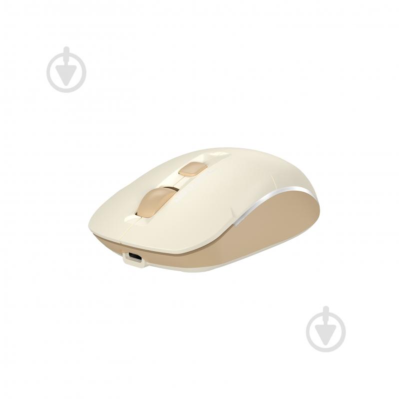 Мышь A4Tech бесшумная BT+RF (Combo) beige (FB26CS Air) - фото 2