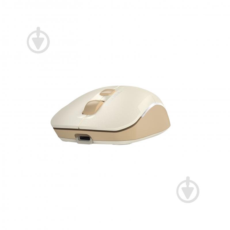Мышь A4Tech бесшумная BT+RF (Combo) beige (FB26CS Air) - фото 4