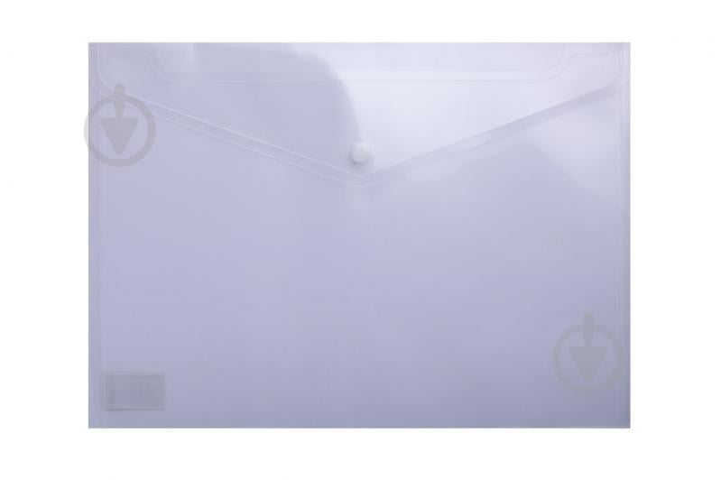 Папка-конверт А4 на кнопке прозрачна Buromax BM.3926-00 - фото 1