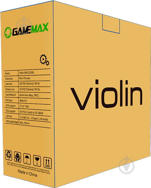 Корпус GameMax Violin Black 180 Вт - фото 11