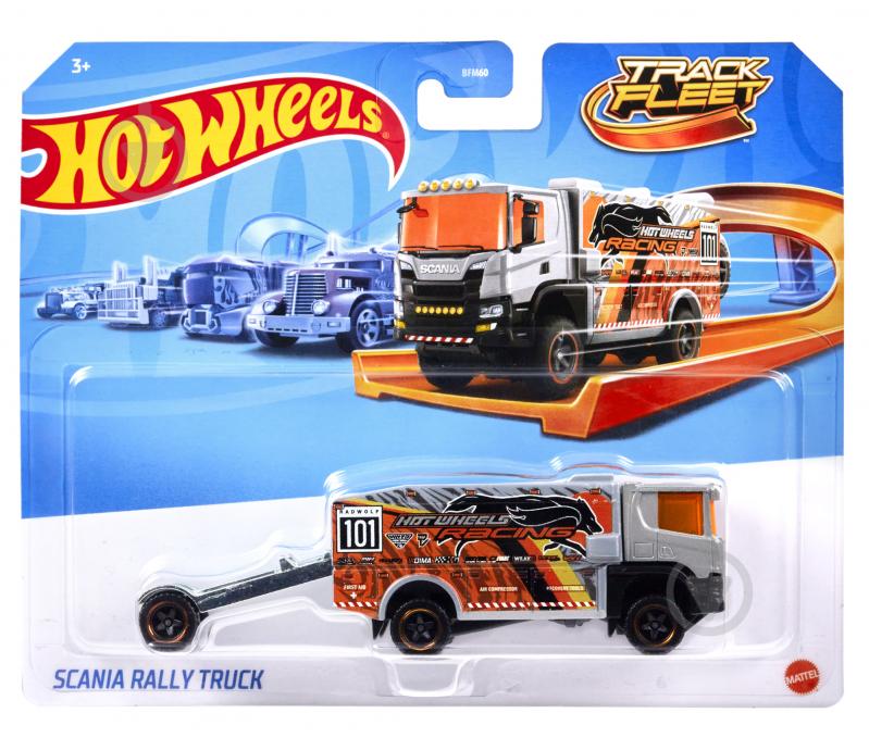 Машинка инерционная Hot Wheels Грузовик-трейлер (в асс.) BFM60 - фото 9